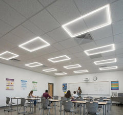 (4pack) 2x4ft-LED Edge Light (T Bar) for Recessed Drop Ceilings-40W/50W/60W-Color Selectable 3000K/3500K/4000K/5000K/6500K-120-277V-Dimmable