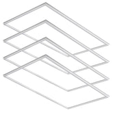 (4pack) 2x4ft-LED Edge Light (T Bar) for Recessed Drop Ceilings-40W/50W/60W-Color Selectable 3000K/3500K/4000K/5000K/6500K-120-277V-Dimmable