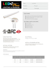 4ft Linear Linkable LED Linear Strip Light AC100-277V CCT 24/32/40W 3500K-6000K superledplus