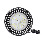 200W LED UFO High Bay Light, 5000K, AC 277-480V, Black Housing, Commercial Industrial Lighting
