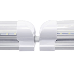 60W T5 Integrated LED Tube Light, 8FT, Stripy Cover, Plug-and-Play Fixture