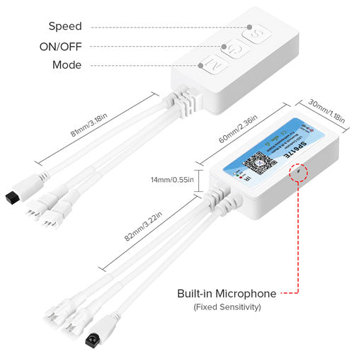 RGB LED Controller | IR + Bluetooth + Music Sync | Smart Strip Light Control