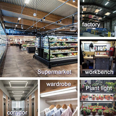 T5 Integrated LED Tube Light | 4ft 22W Fixture | Clear Lens Strip Lighting