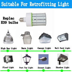 150W LED Corn Light Bulb | E39 Base | 5700K Daylight | Retrofit High Bay Area Lighting