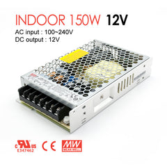 Meanwell 150W 12V Indoor Power Supply | LRS Series LED Driver | Compact Size