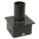 4"/5" Square Pole Tenon Adapter | Mounting Bracket for LED Fixtures | Steel Arm