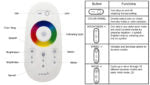 RGB LED Strip RF Controller | Touch Screen Remote | Wireless Light Dimmer Control