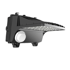 120W LED Wall Pack with Motion Sensor, Wattage Adjustable, 5000K, Photocell, Full Cutoff, 120–277V | Outdoor Security Light