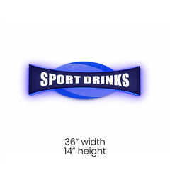 Astro Cooler Door Signs 14x36in