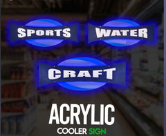 Astro Cooler Door Signs 14x36in