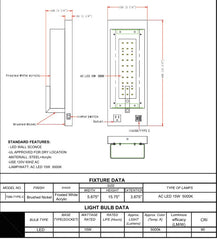 Bedside Wall Sconce for Hotel-Single 15W with power outlet Led Plus