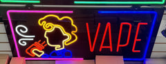 Assorted Neon Signs 30" with power supply and chain/ Business Window Signs Super LED Plus