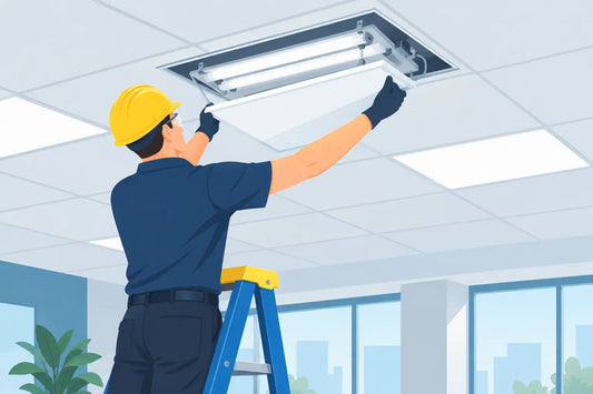How to Replace Fluorescent Troffers Safely