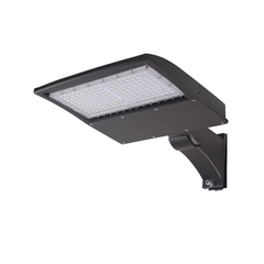 100W LED Shoebox Light, 5000K, Brown Housing, 120–277V | Outdoor Area Parking Lot Light