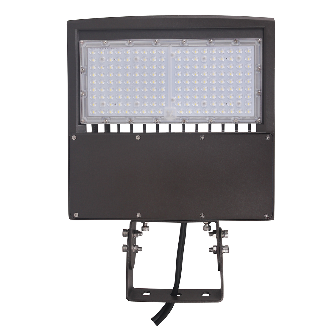 100W LED Shoebox Light, 5000K, Brown Housing, 120–277V | Outdoor Area Parking Lot Light