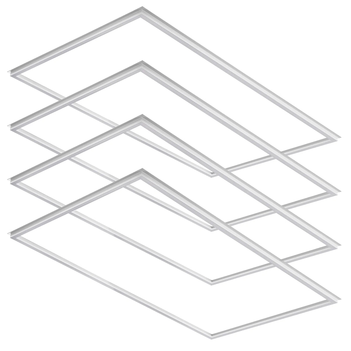 (4pack) 2x4ft-LED Edge Light (T Bar) for Recessed Drop Ceilings-40W/50W/60W-Color Selectable 3000K/3500K/4000K/5000K/6500K-120-277V-Dimmable