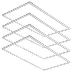 (4pack) 2x4ft-LED Edge Light (T Bar) for Recessed Drop Ceilings-40W/50W/60W-Color Selectable 3000K/3500K/4000K/5000K/6500K-120-277V-Dimmable