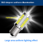 3156 3157 LED Reverse Lights, Car Brake Lamp, 12V Vehicle Bulb, 2PCS Set, Bright Auto Replacement