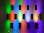 48W (2x24W) Up & Down LED Wall Pack Sconce Light – Red, Green, Blue, 6000K, 3000K, ETL Certified