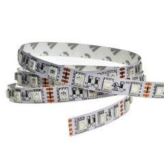 25FT RGB LED Strip Light, SMD 5050, 60 LEDs/M, 12V, Color Changing, UL Listed