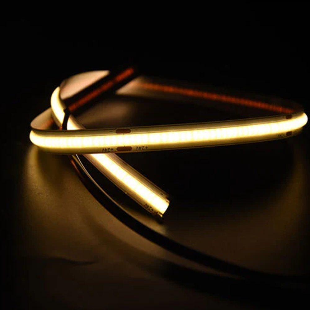 25FT COB LED Strip Light, Dot-Free Design, 24V Single Color, IP20 Indoor, UL Listed Flexible Lighting