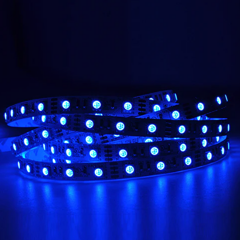 25FT RGB LED Strip Light, SMD 5050, 60 LEDs/M, 12V, Color Changing, UL Listed