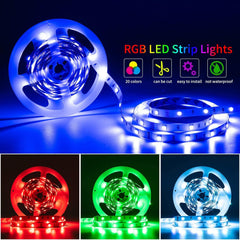16ft (5M)-5050-RGB Led Strip Light with Remote and Power Supply BOX superledplus