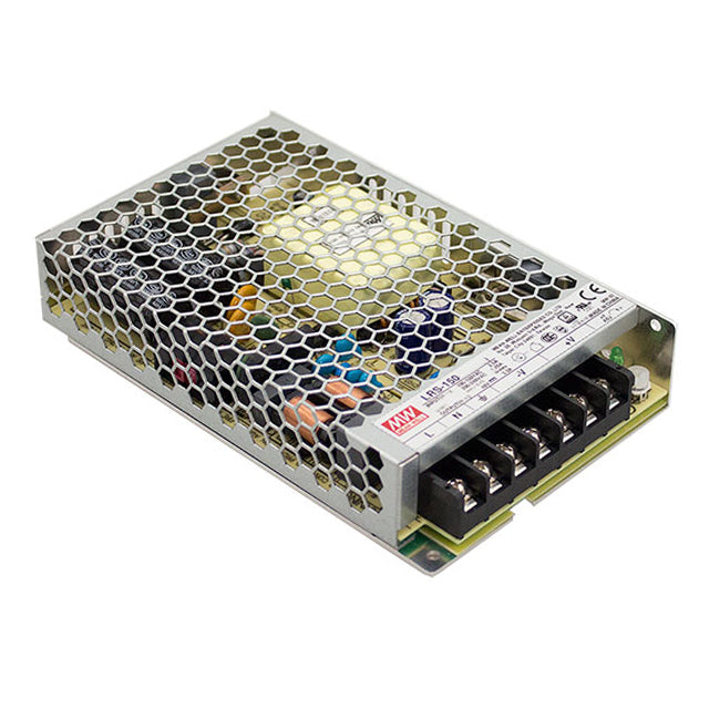 Mean Well LRS-150 150W Power Supply, 12V/24V DC, UL Certified, Enclosed Switching Driver