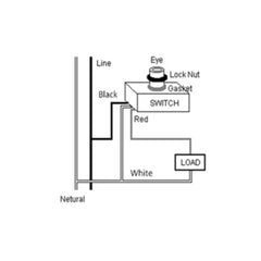 JL403C Coin-Type Electronic Photocell Switch, Automatic Outdoor Lighting Control Sensor