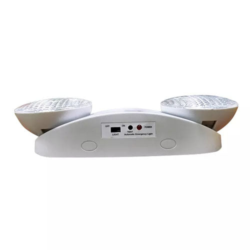 LED Emergency Light with Two Round Heads | UL Listed | Backup Wall Light Fixture
