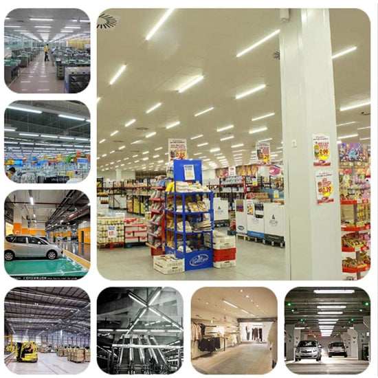 T5 Integrated LED Tube Light | 4ft 22W Fixture | Clear Lens Strip Lighting