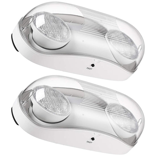 Twin Head LED Emergency Light | Wet Location Rated | Exit Sign Lighting Fixture