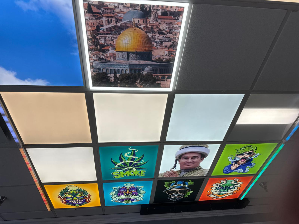 2x2 Design Panels for Smoke Shop or Barbershops