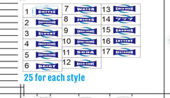 Astro Cooler Door Signs 14x36in