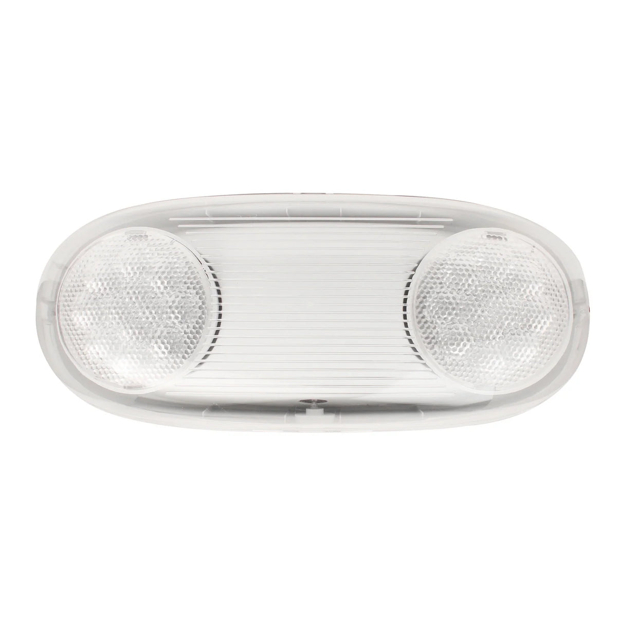 Outdoor Bug Eye Two Adjustable Heads-Battery Backup-White Housing |Twin Head LED Emergency Light | Exit Sign Lighting Fixture
