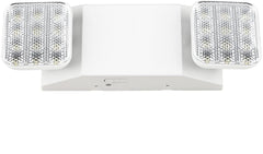 LED Emergency Light-Two Adjustable Heads-Battery Backup-White Housing Super LED Plus