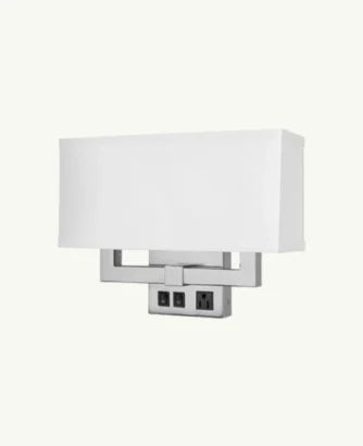 Double Wall Sconce for Double Bed-Hotel- 13W Acrylic Shade Led Plus
