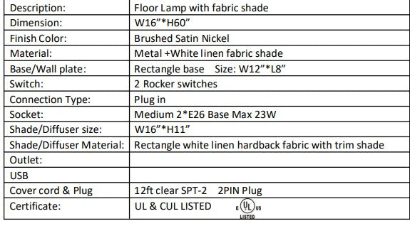 Floor Lamp-Hotel Lighting-23W Silver Color Led Plus
