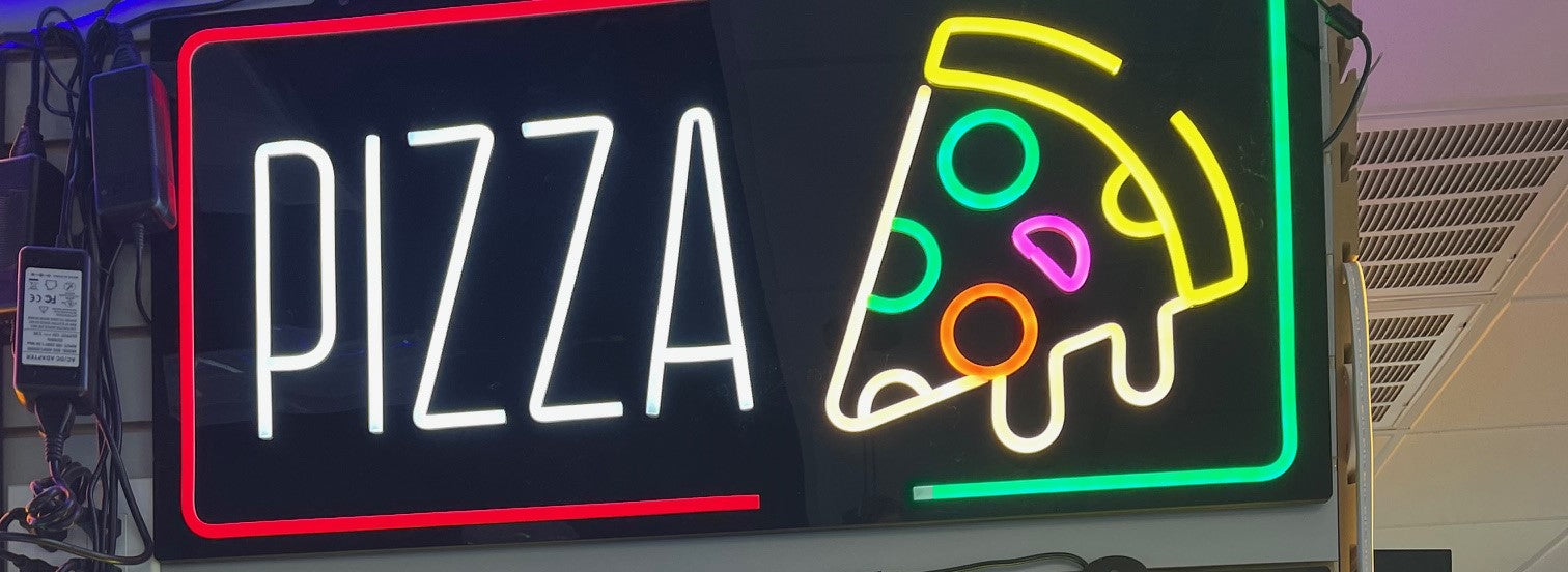 Assorted Neon Signs 30" with power supply and chain/ Business Window Signs Super LED Plus