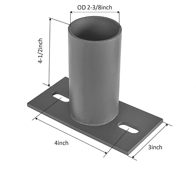T Mount-Slip Fitter to arm mount adaptor Led Plus