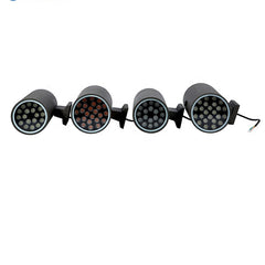 48W (2x24W) Up & Down LED Wall Pack Sconce Light – Red, Green, Blue, 6000K, 3000K, ETL Certified